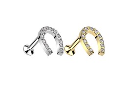 Безрезьбовой лабрет подкова