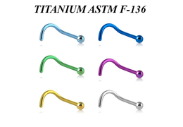 Нострил из титана с анодированием