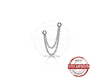 Цепочка для пирсинга Steel and Silver двойная