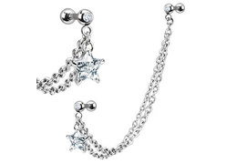 Украшение для хеликса crystal star Украшение для хеликса crystal star