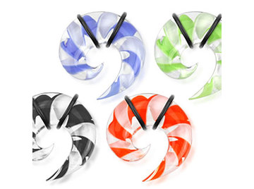 Стеклянная спираль цветная