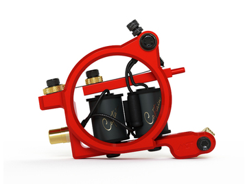 Тату машинка Mustang Tattoo Капитан шейдер красный неон