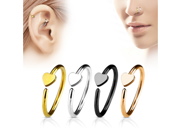 Кольцо раздвижное с сердечком