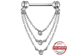 Украшение для груди Steel and Silver с подвесками Украшение для груди Steel and Silver с подвесками