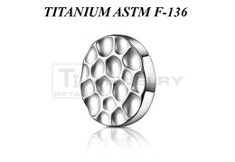 Накрутка из титана Ti Metal диск в лунках Накрутка из титана Ti Metal диск в лунках