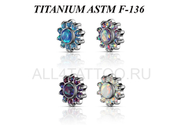 Накрутка из титана Ti Metal опаловая гацания