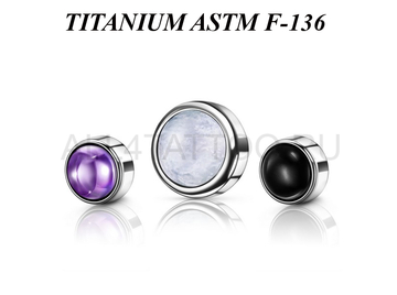 Накрутка из титана Ti Metal с минералами