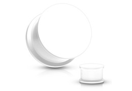 Плаги белый силикон