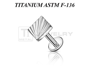 Лабрет из титана Ti Metal гистрион