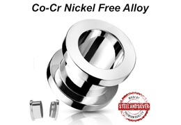 Тоннели Steel and Silver кобальт-хром